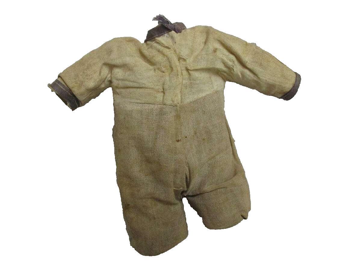 1900's Carnival & Novelty Boy Doll With Composition Head And Hay Filled Body