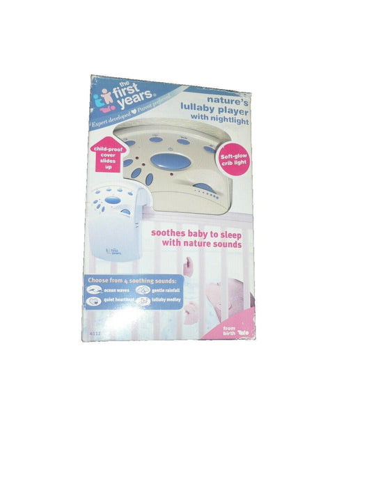 New The First Years Nature’s Lullaby Player With Nightlight 4 Soothing Sounds