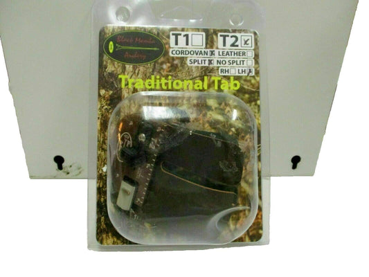Black Mamba Archery T- 2 Cordovan 2 Finger Tab Release Left Handed Split
