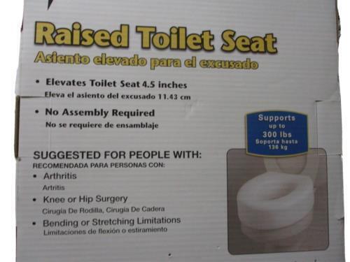Medline Microban Raised Toilet Seat with Lock