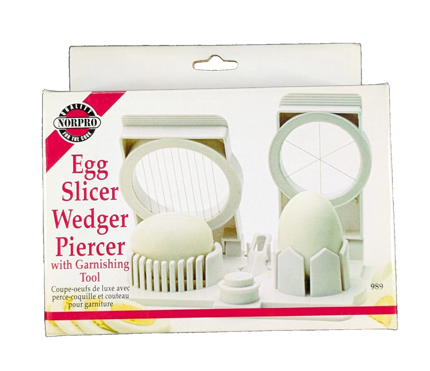 Norpro  Egg Slicer Multi Functional , Wedger, Piercer and Garnish Tool Stainless