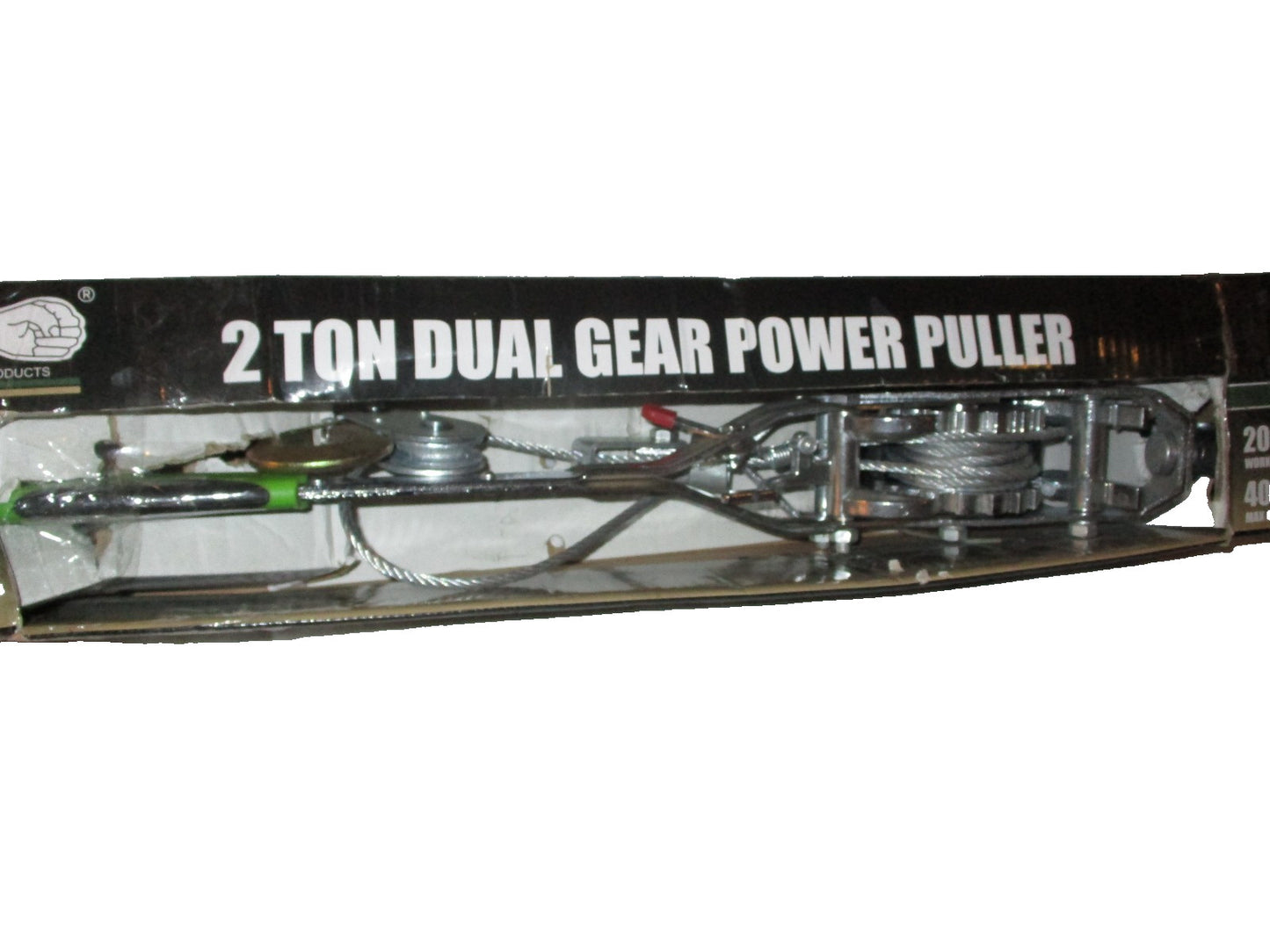 Grip 2 Ton Dual Gear Power Puller Hand Winch 4000 lb Max 18180