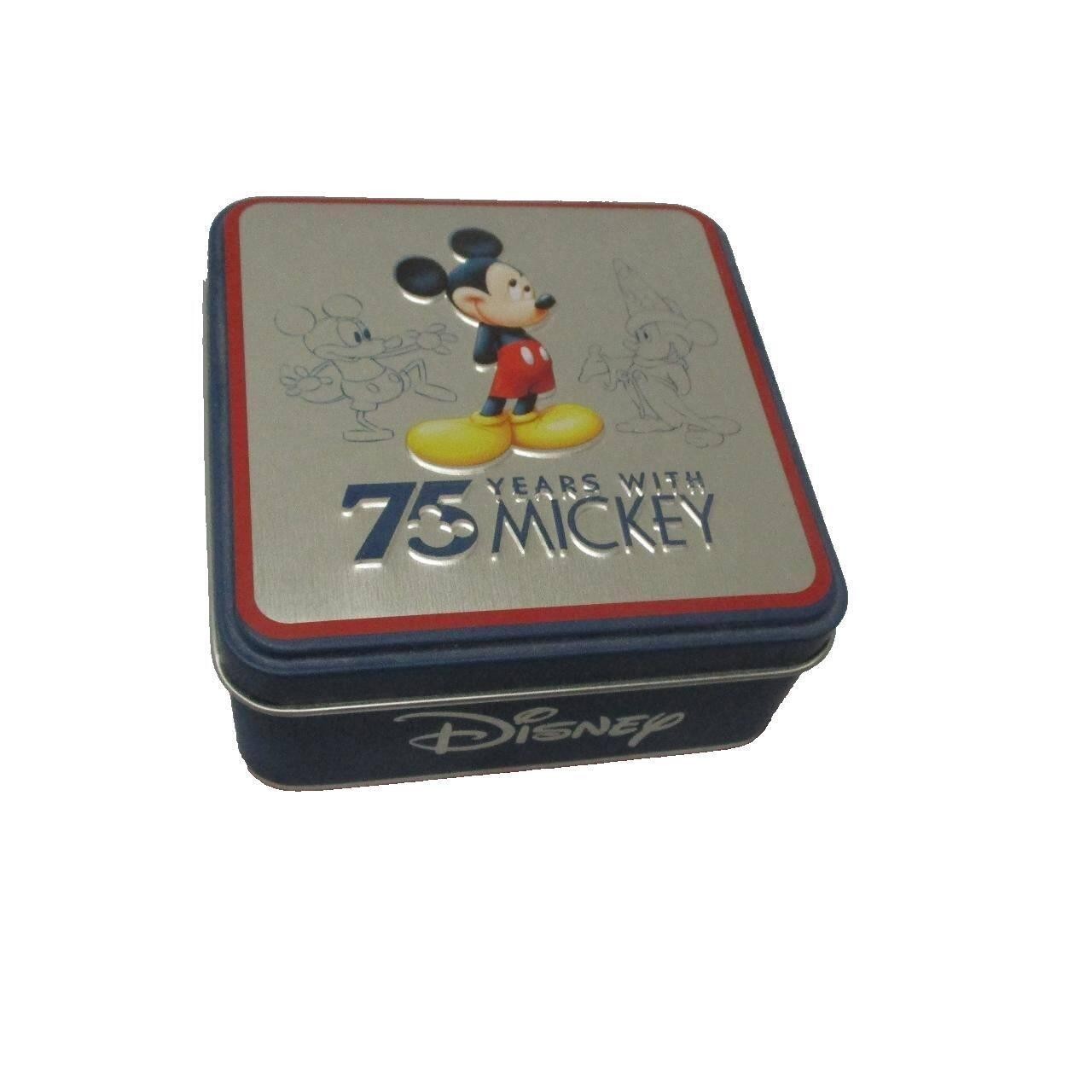 Vintage 75 Years With Mickey Children Wrist Watch With Leather Band