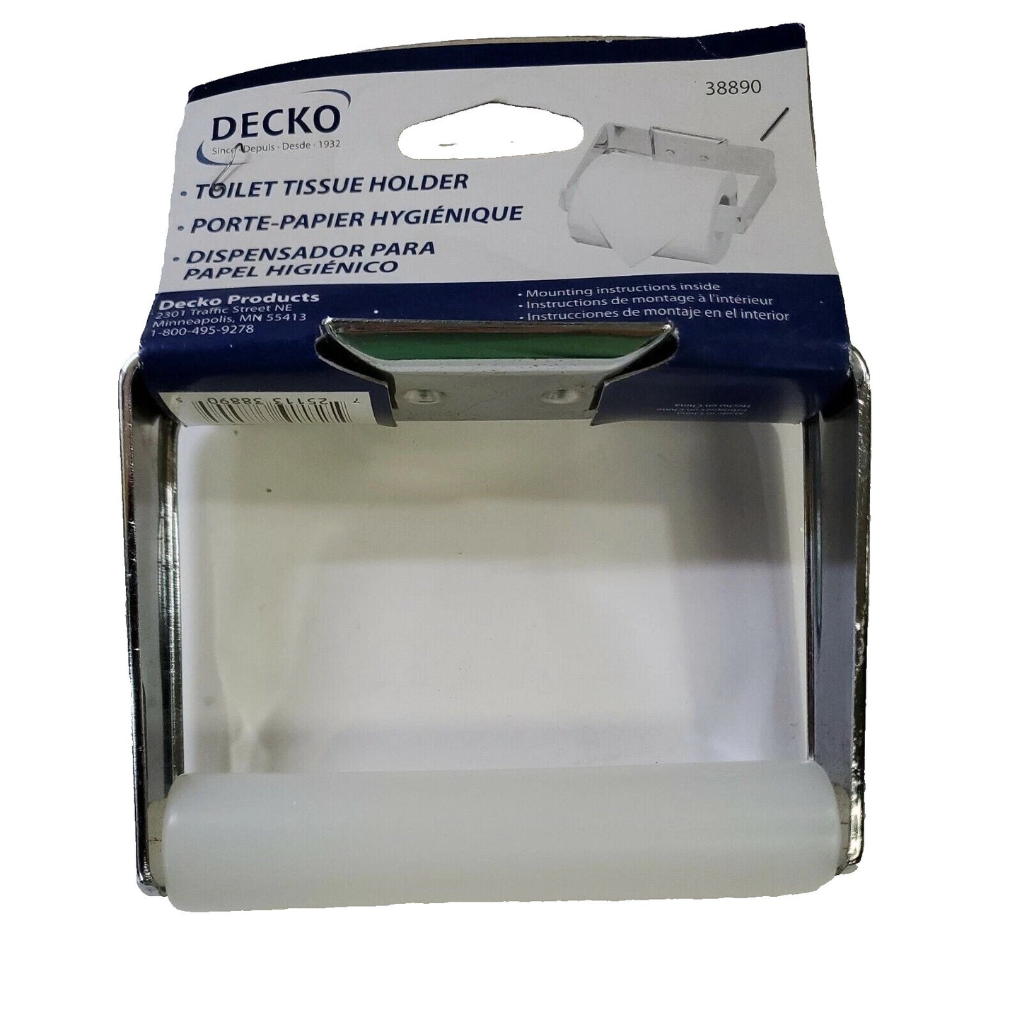 Decko Chrome Toilet Tissue Holder ~ #38890