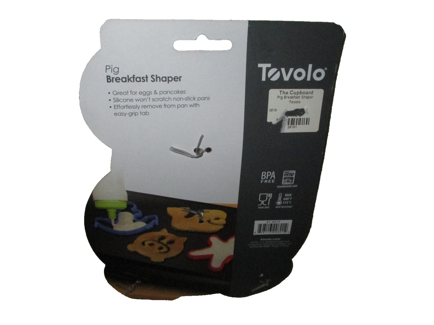 Tovolo Silicone Breakfast Shaper For Pancakes Or Eggs Pink Pig
