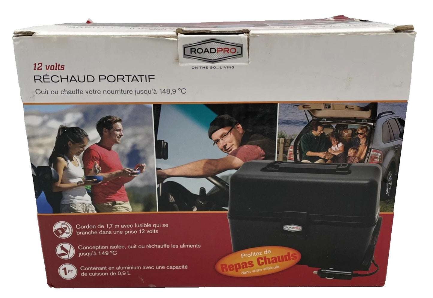 Roadpro 12V All-Purpose Portable Stove for Camping Tailgating Trucking RPSC-197