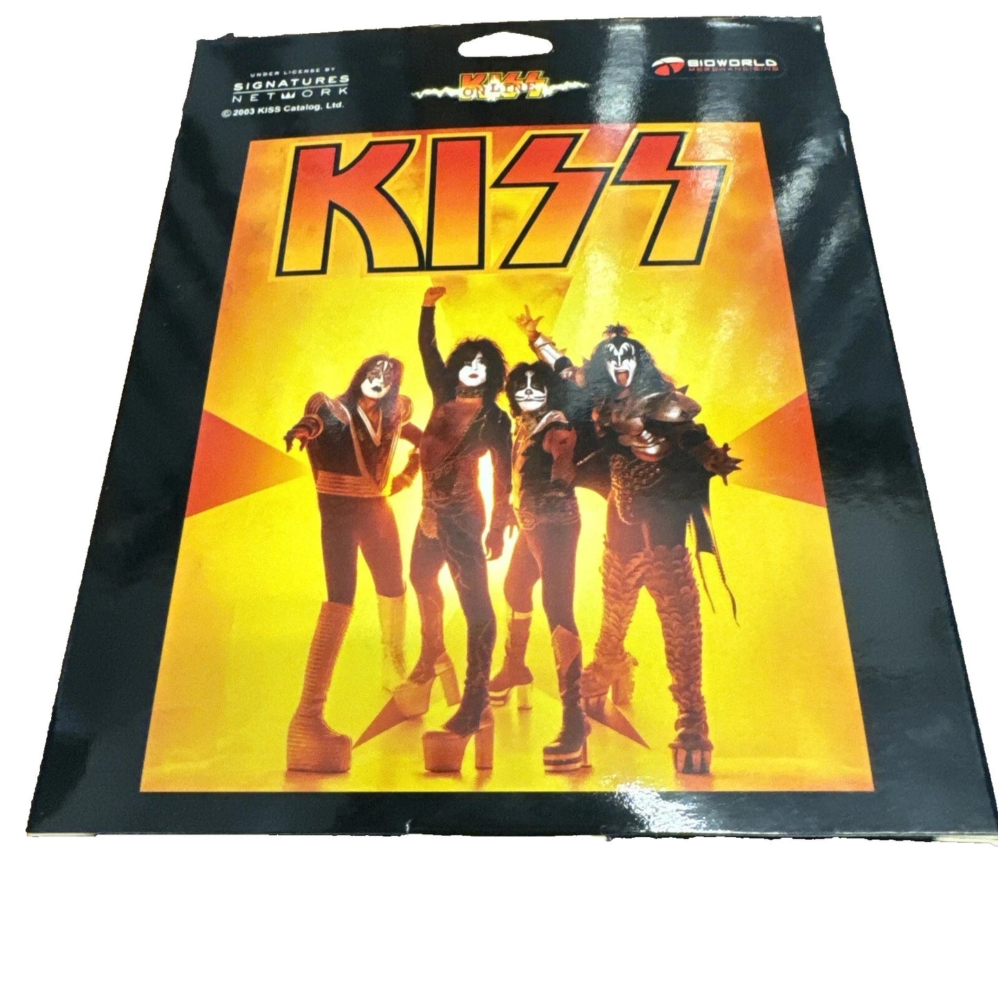 Kiss CD'S Leather Case Holder Holds 24 Cd's New Old Stock Bioworld CD50469KIS