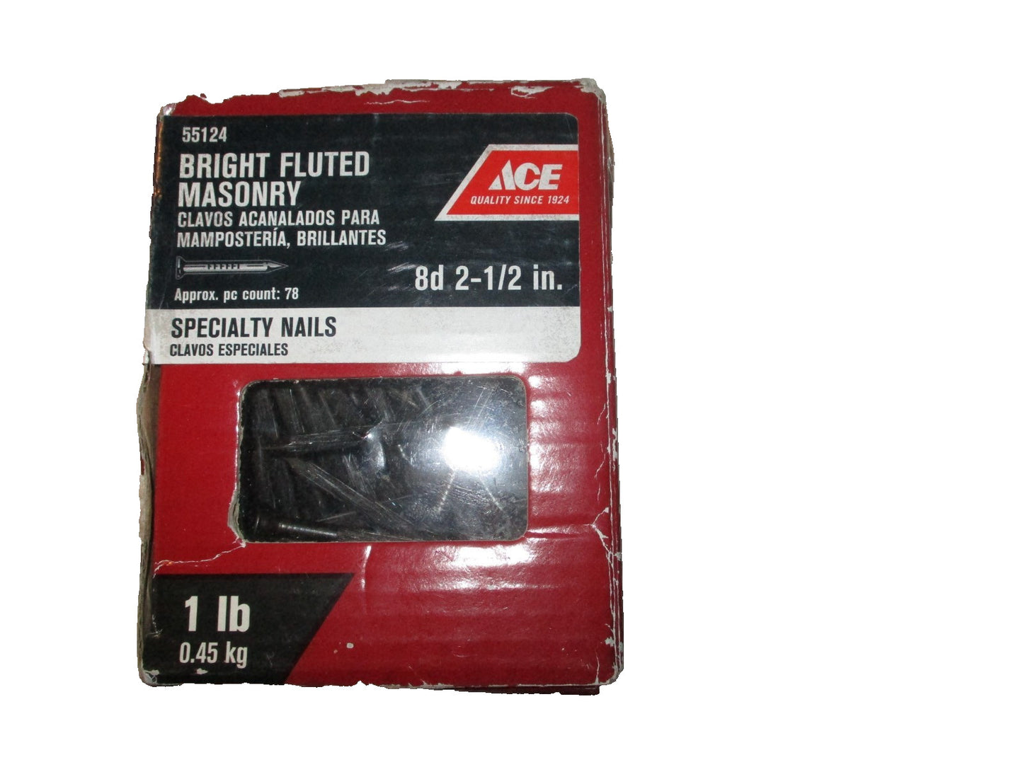 Ace Bright Fluted Masonary 8d x 2 1/2 in. 55124 1 lb.