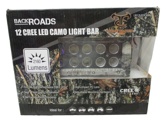 Vehicle 12 Cree LED Camo Spot/Flood Light Bar
