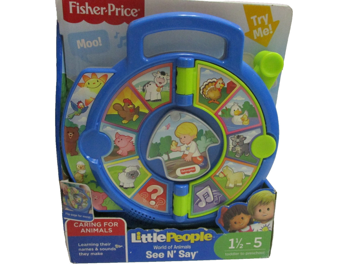 Fisher-Price Little People World of Animals See N' Say Learning Toy