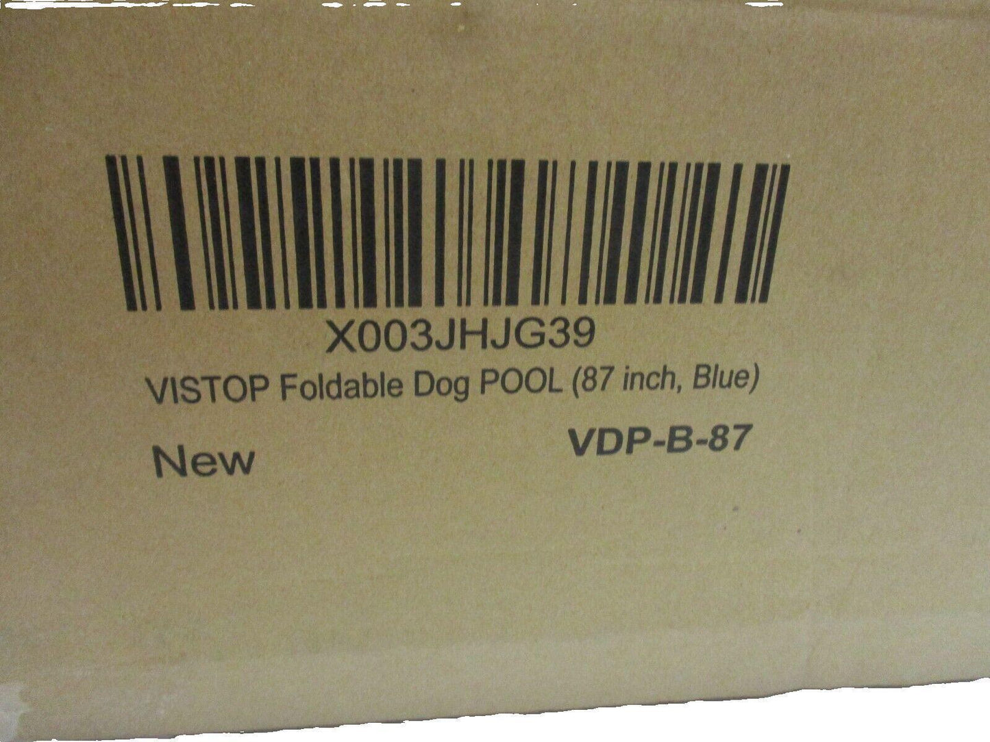 Vistop Foldable XX Large Dog Pool 87" Color Blue