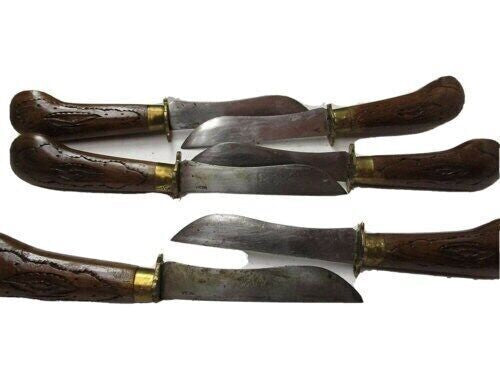 Vintage Bichuwa India Sword Dagger Six Blade Ornate with Hand