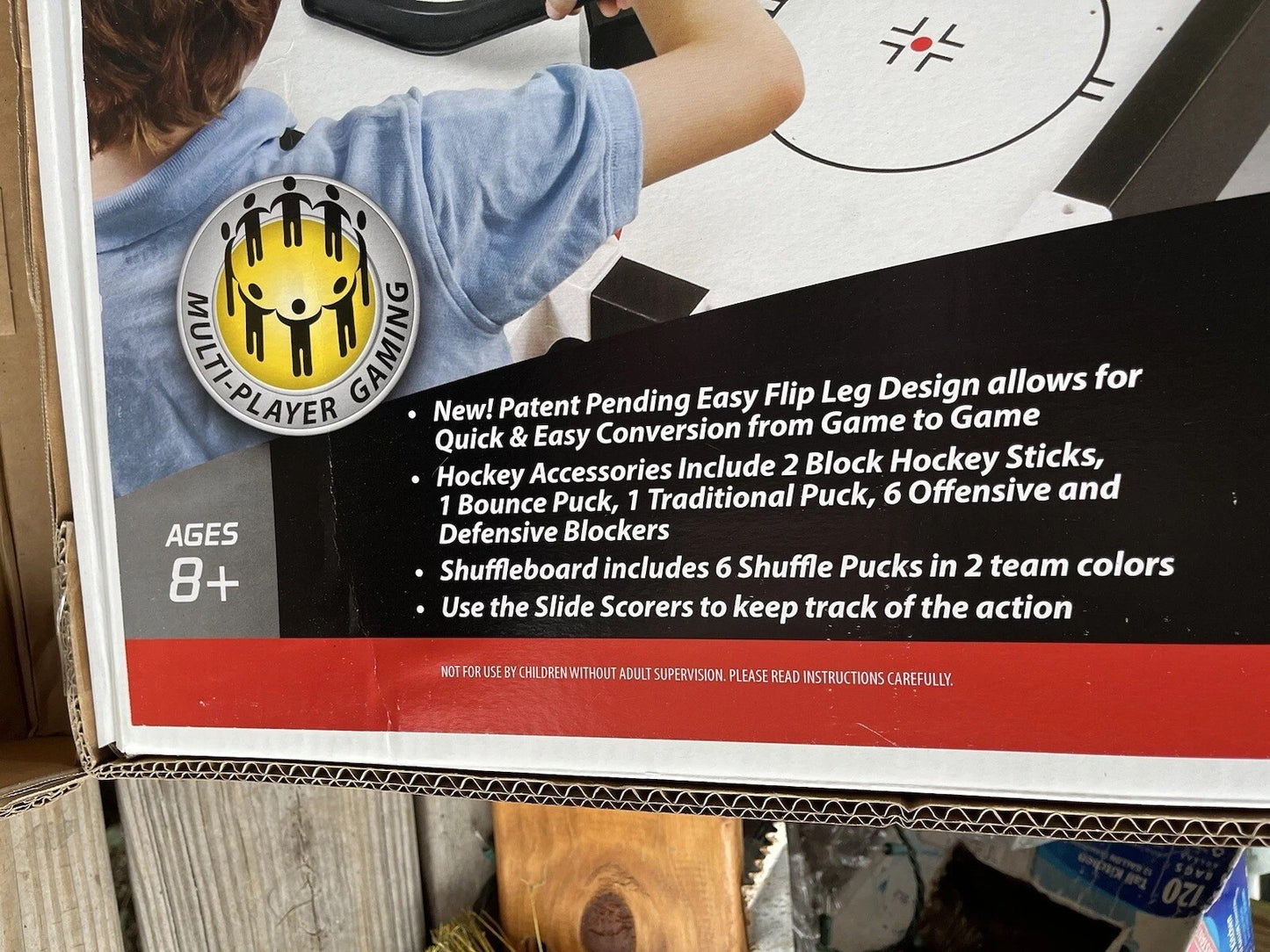 Majik 2-in-1 Flipperz Block Hockey & Shuffleboard Indoor Game