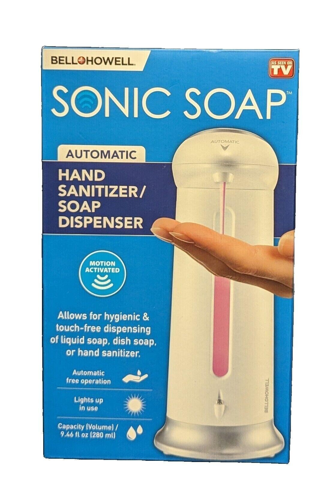 Bell & Howell Lighted Automatic Sonic Soap Dispenser As Seen On Tv