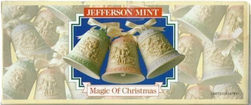 Jefferson Mint "Magic Of Christmas" Porcelain Christmas Ornaments Set of 3 Bells