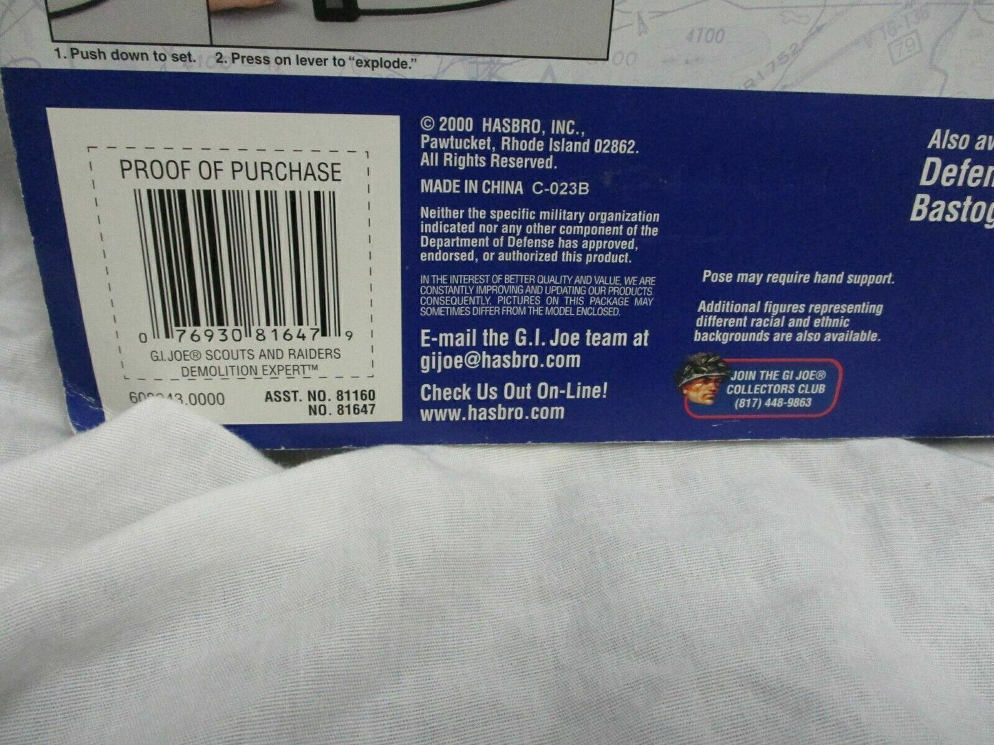 Vintage G.I. Joe Scouts and Raiders Demolition Expert 12" Figure with Accesories