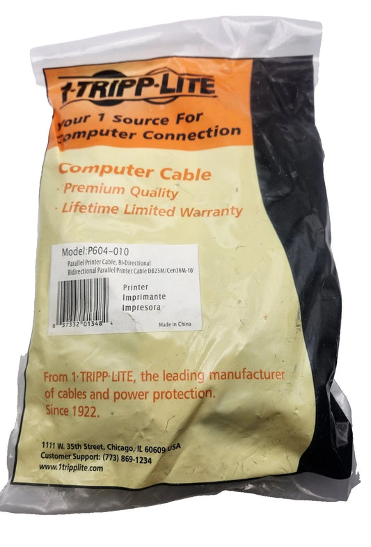 Tripp Lite Parallel Printer Cable Bi-Directional P604-010 10-ft