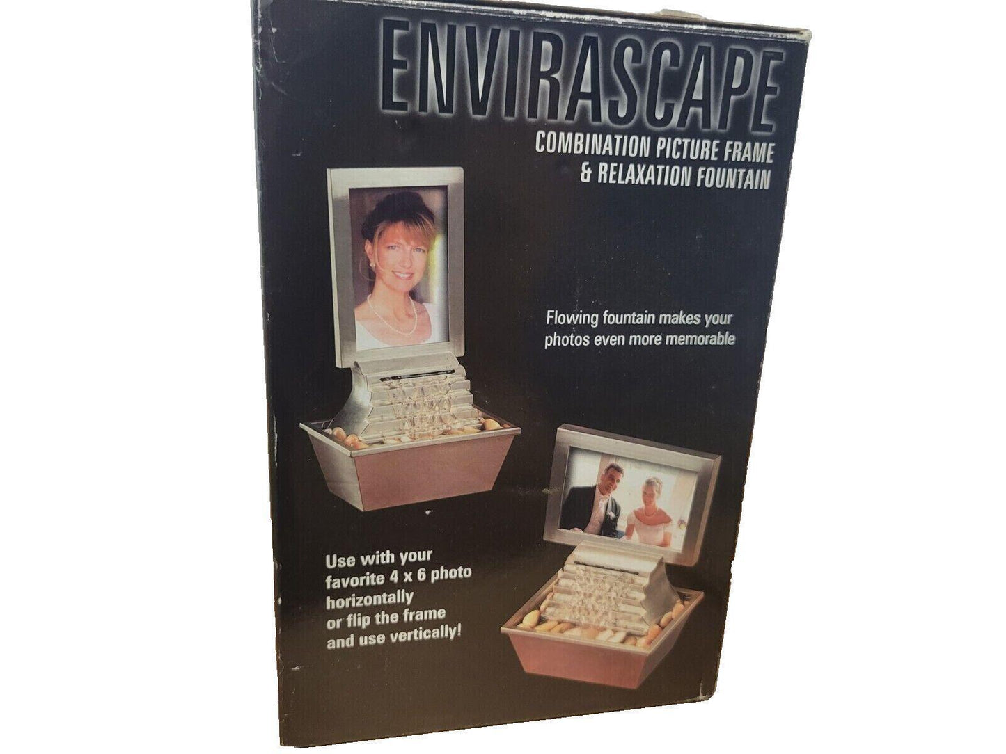 Homedics Envirascape Combination Picture Frame & Relaxation Fountain 4"x6" Photo