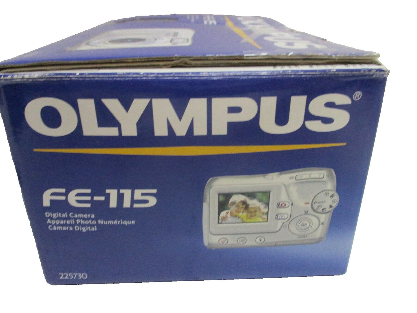 Olympus  FE-115 5.0 Mega Digital Camera  Silver Digi Cam for Parts or Repair