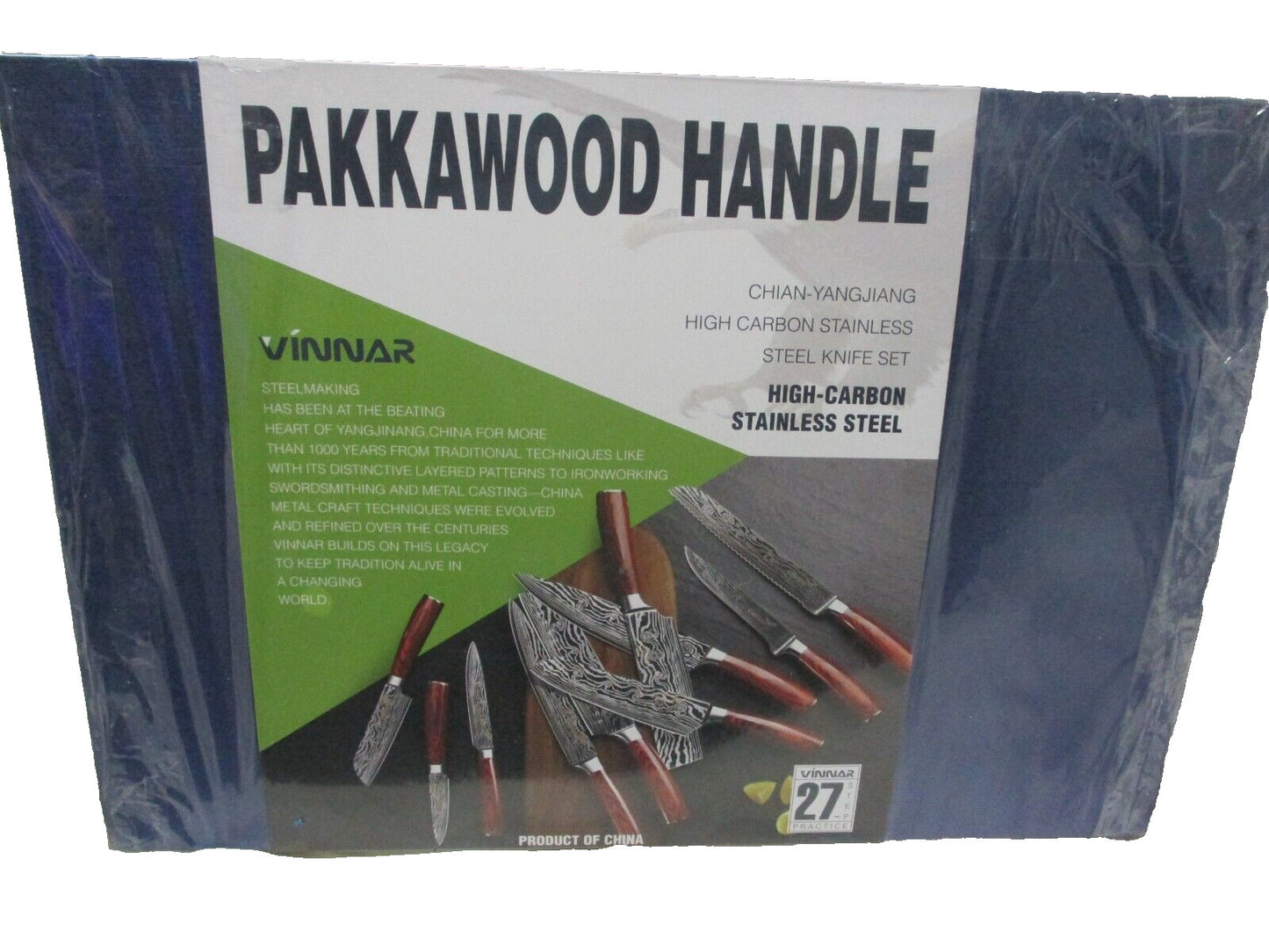 10-Piece Kitchen Knife Set With Wooden Block High Carbon Stainless Forged