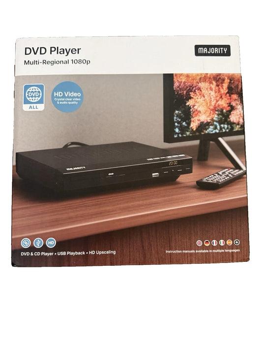 HDMI DVD Player | 1080P Region Free Mini DVD Player with USB & Remote