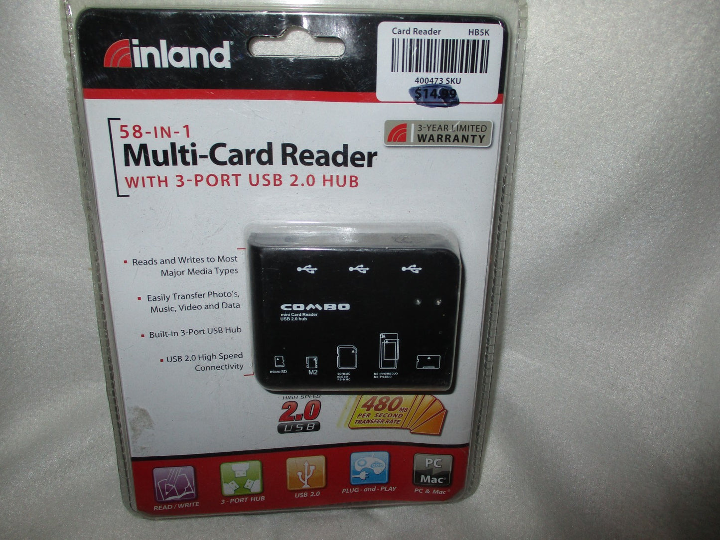 Inland all In One Mini USB Card Reader High Speed USB 2.0