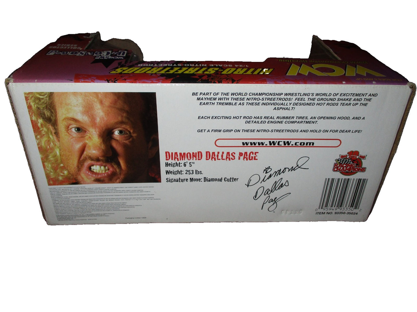 WCW Nitro Streetrods Diamond Dallas Page DDP 1/24 Diecast Car Limited Edition