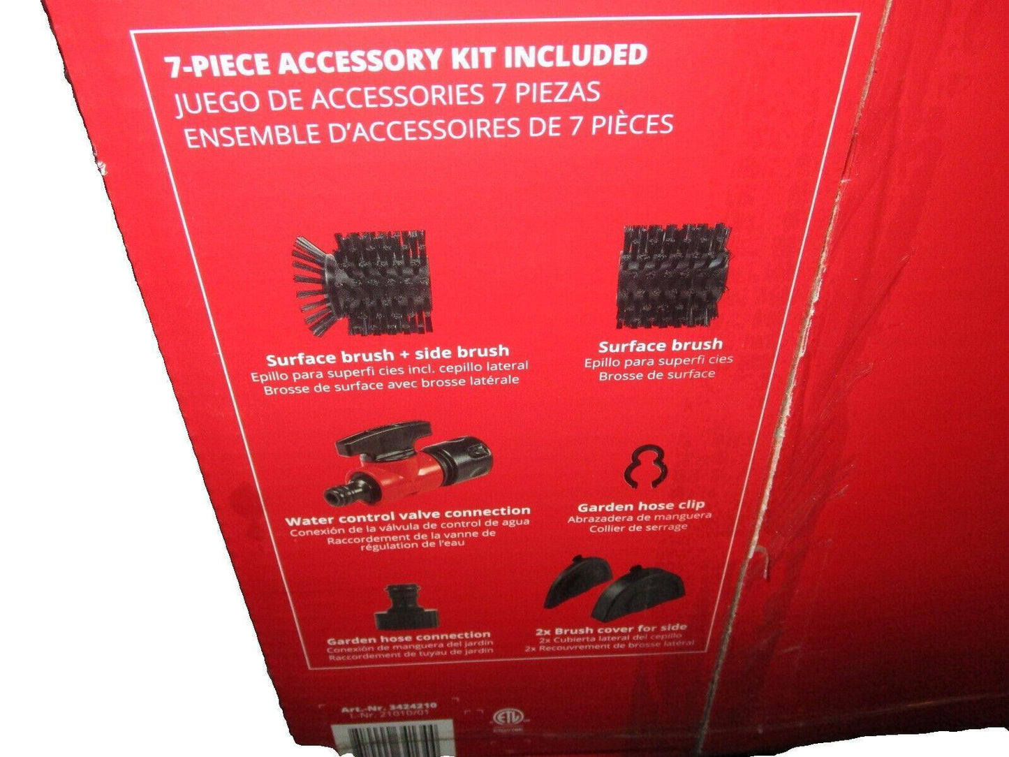 Einhell 18V Cordless Patio Cleaner Brush Wet & Dry Cleaning Stone Wood Tool Only