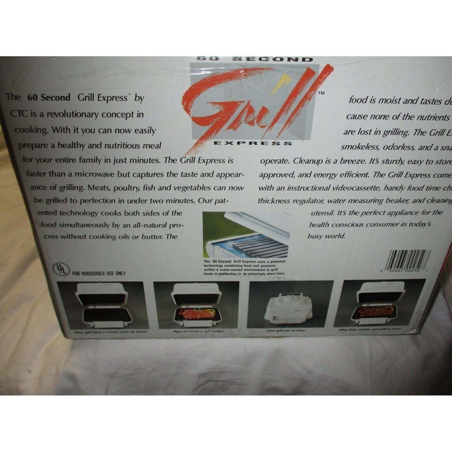 One Minute Grill Express Cooks Fast