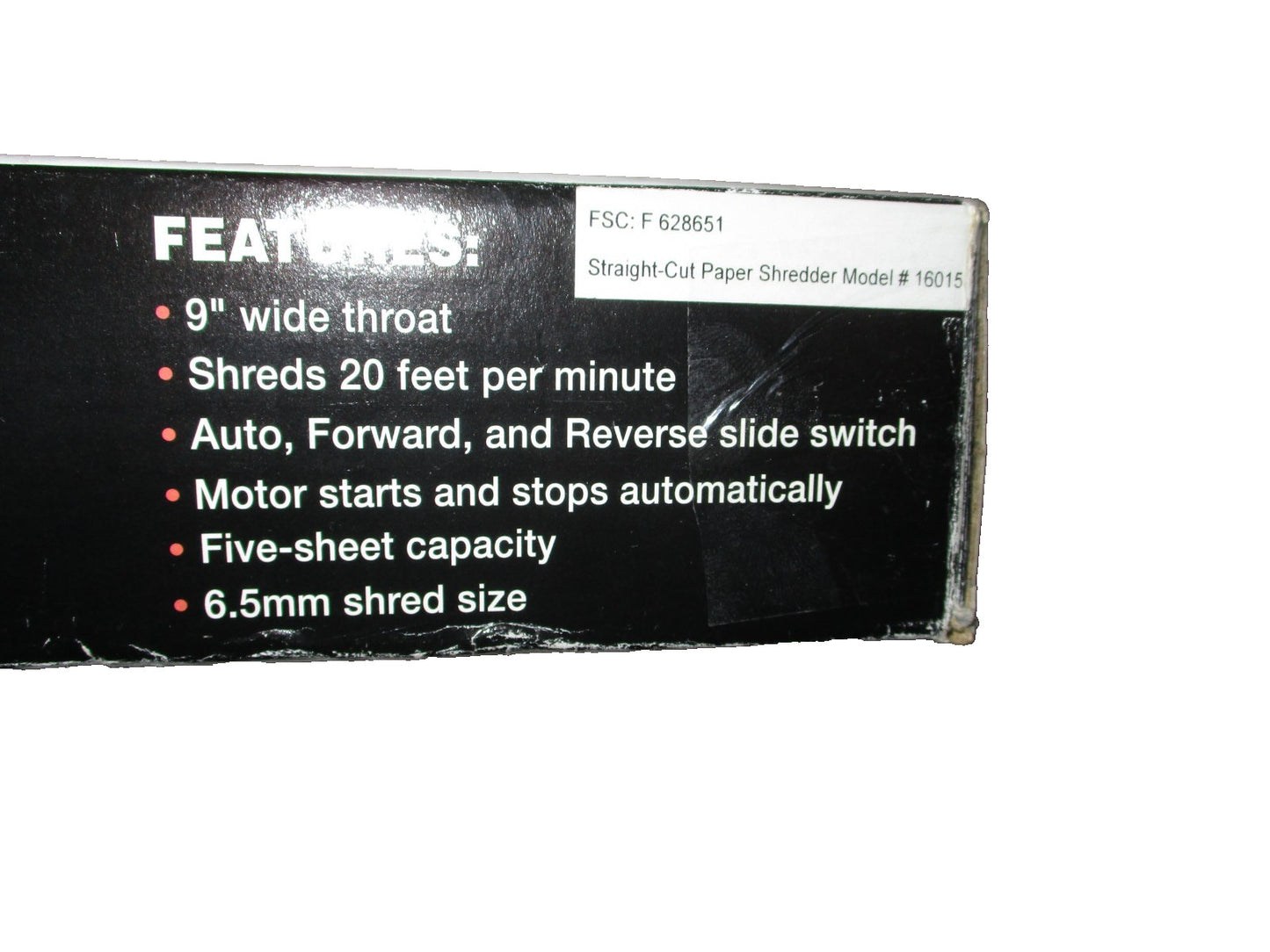 Remington Personal Paper Shredder Model No. 16015