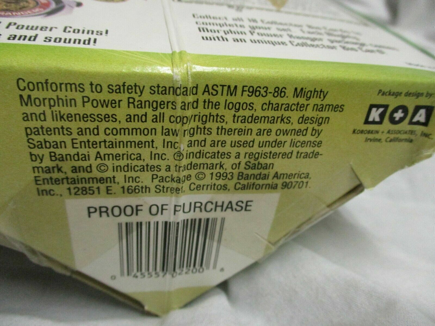 1993 Mighty Morphin Power Randers Trini Yellow Ranger