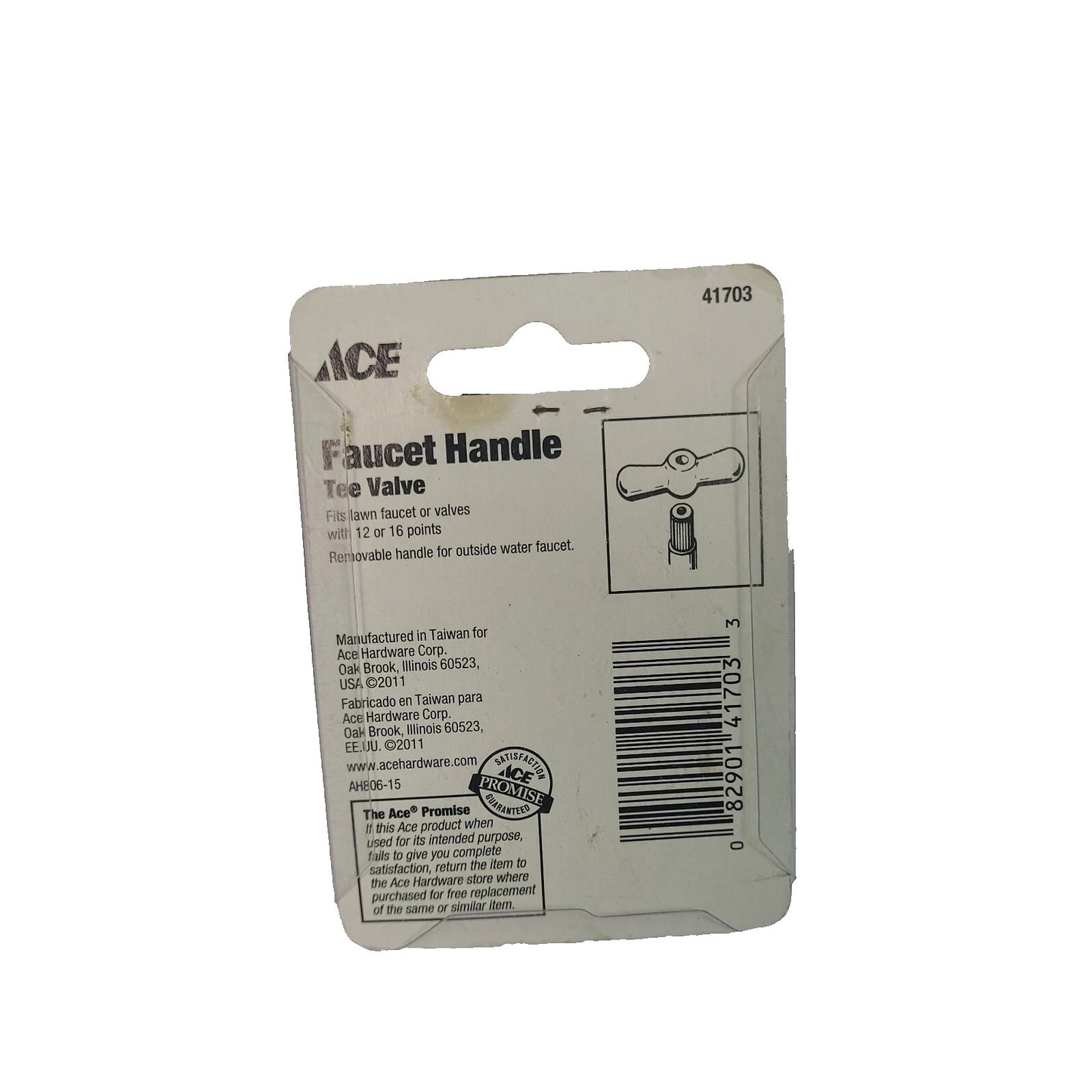 Pack Ace 41703 Aluminum Tee Faucet Handle Handles 12 Point 16 Point