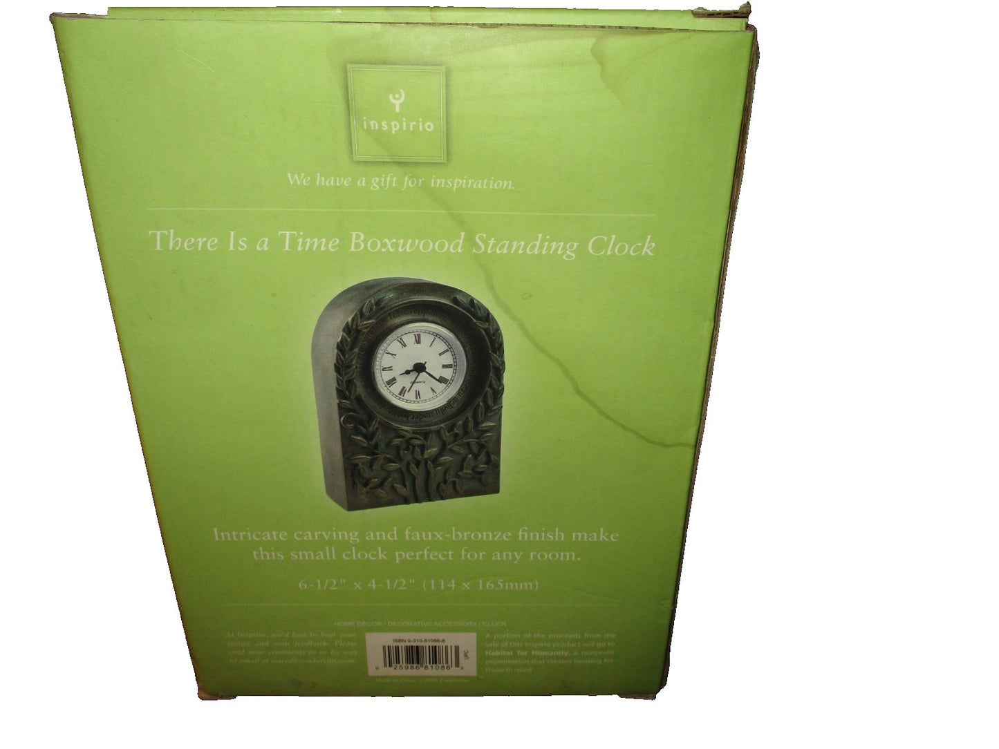 Inspirie There Is a Time Boxwood Standing Clock