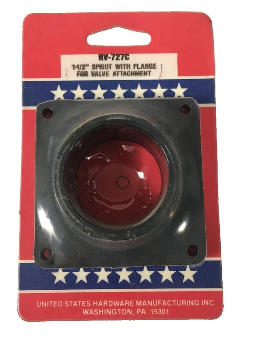 U.S. Spigot 1 1/2" Male Split w/ Flange RV-727C (PF1)