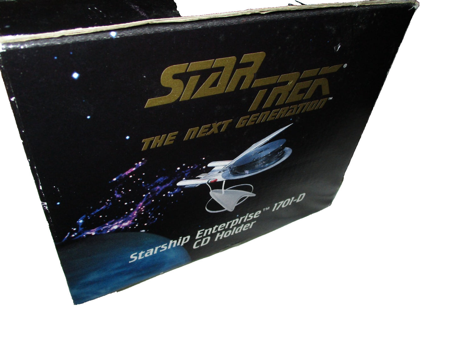 Fun Source Starship Enterprise 1701-D CD Holder 1997 Vintage.