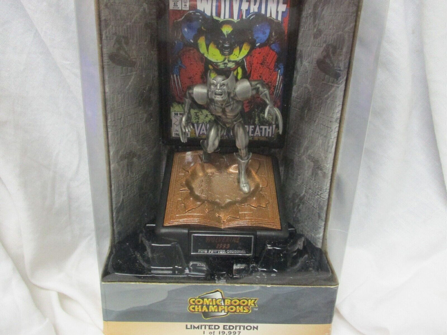 Limited Edition Pewter Statue of Wolverine 1993 Modern Age Edition by Fine Pewte