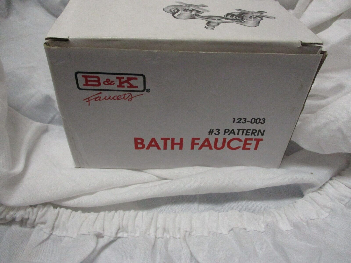 B&k 123-003 Cp Bath Faucet 3/4" Male Bathcock
