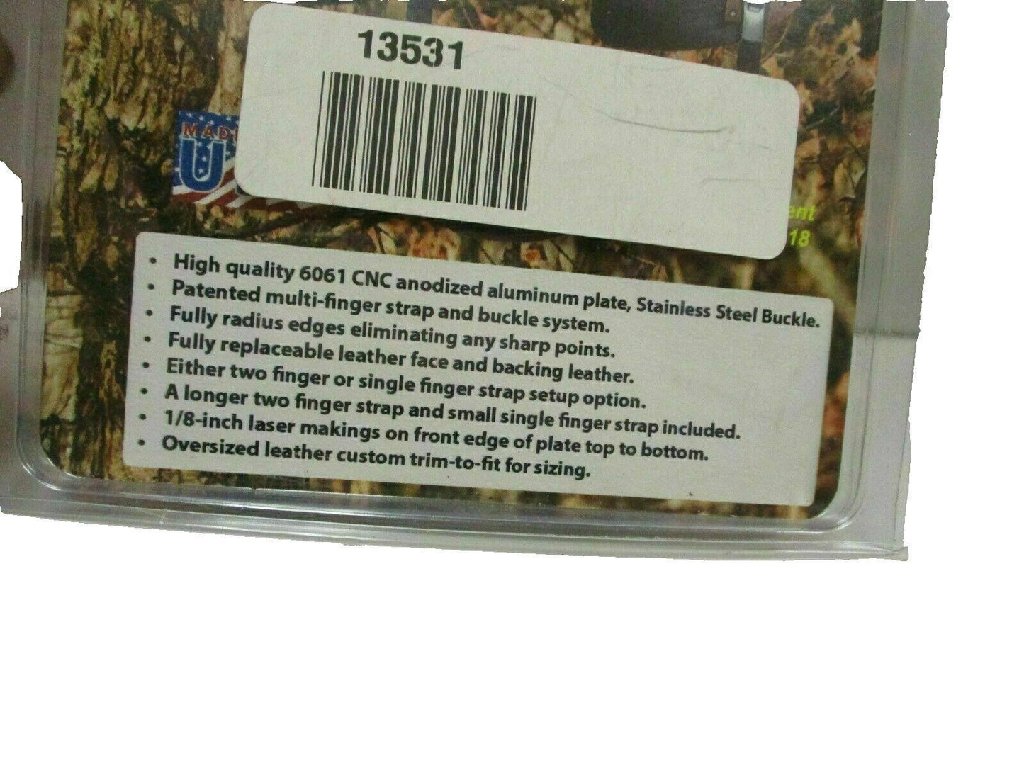 Black Mamba Archery T- 2 Cordovan 2 Finger Tab Release Left Handed Split