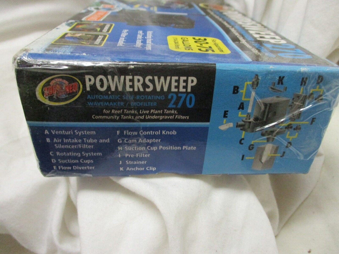 Zoo Med Power Sweep 270gph Aquarium Wave Maker Power Head system 270gph