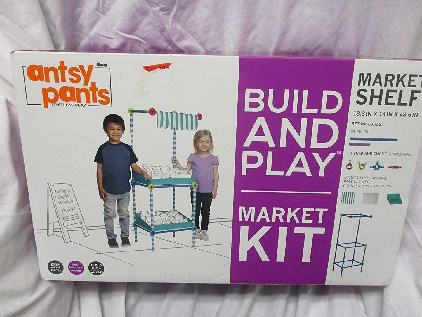 Antsy Pants Build & Play Market Shelf Kit 18.3 in. x 14 in. a 48.6 in.