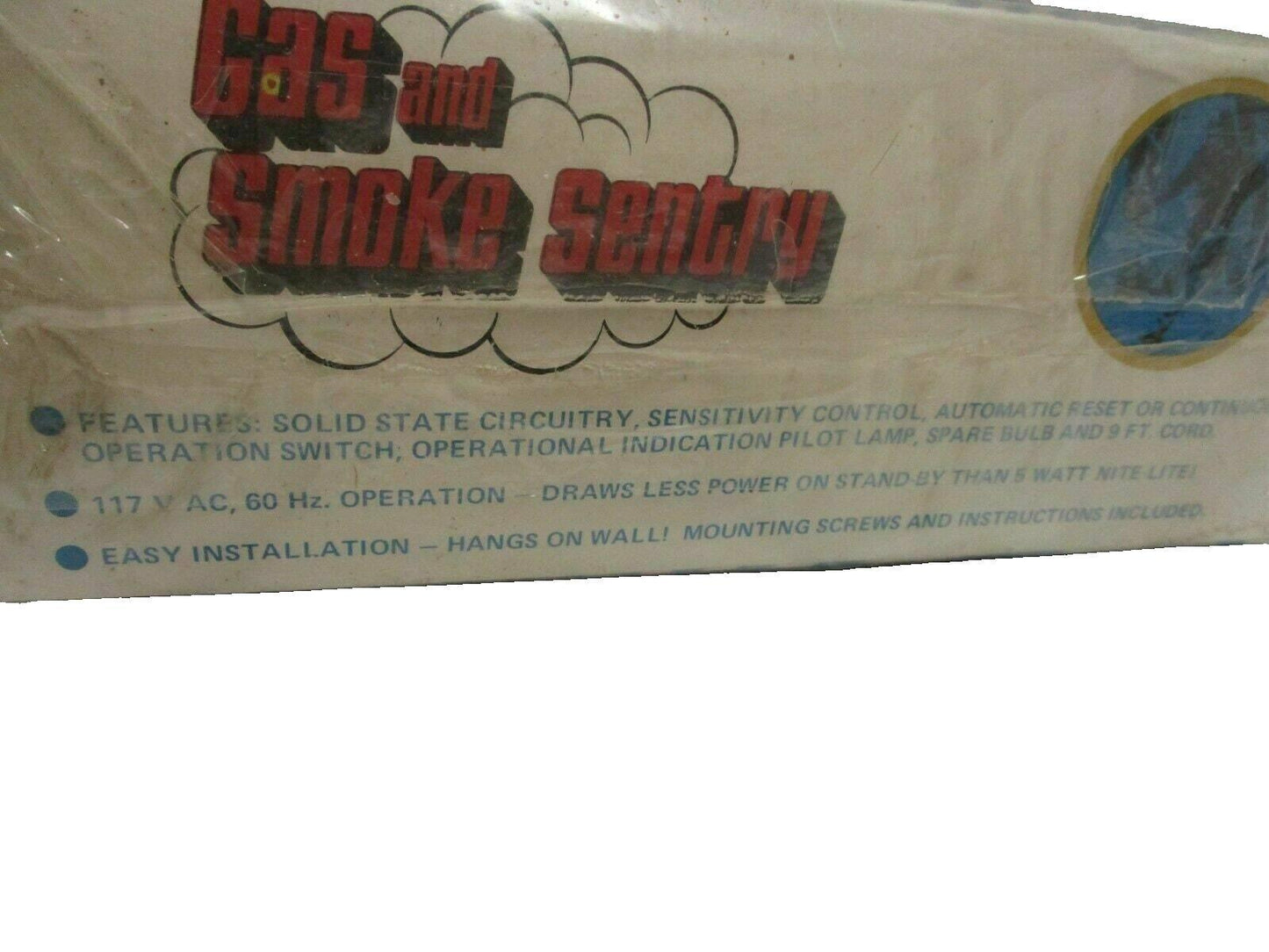 Vintage audiotex gas and smoke electric sentry detector rare find(new old stock)