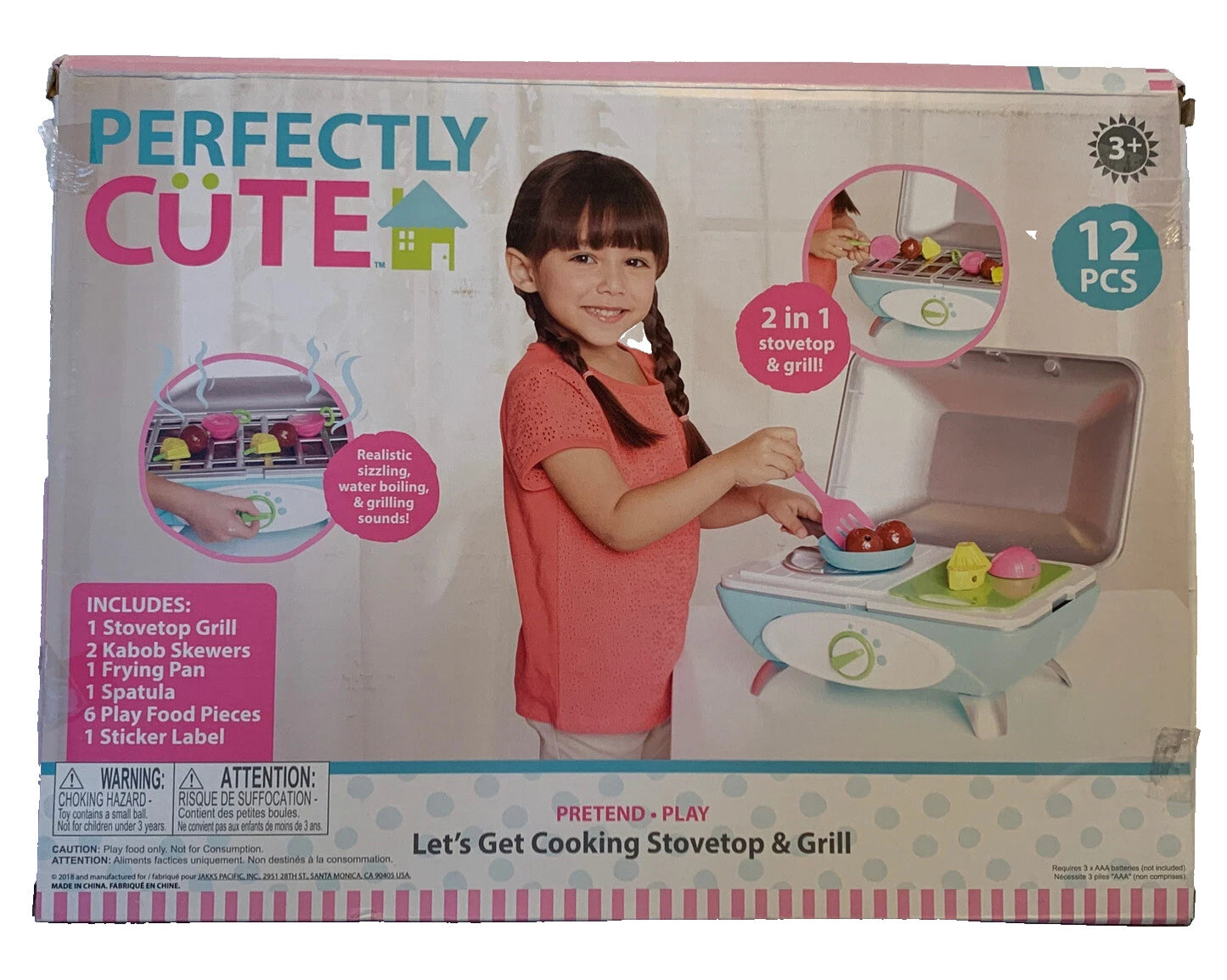 Perfectly CuLet’s Get Cooking Stovetop & Grill 12pc Playset Ages 3+ Read