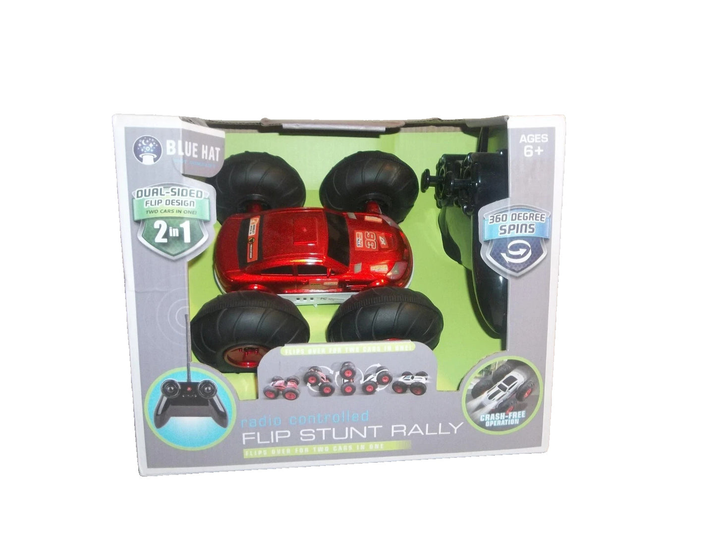 RC Flip Stunt Rally with Remote Controller  Blue Hat Toy Company