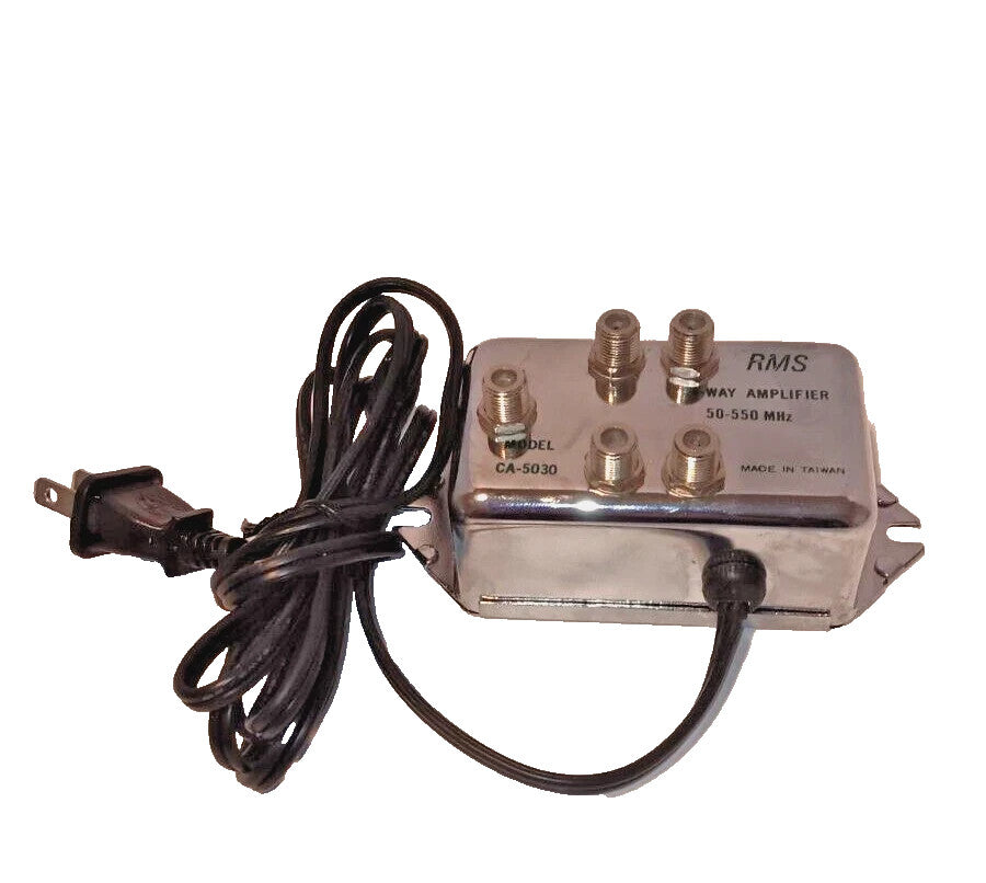 RMS Model CA-5030 4-Way VHF/FM/Video Amplifier 50-550MHz