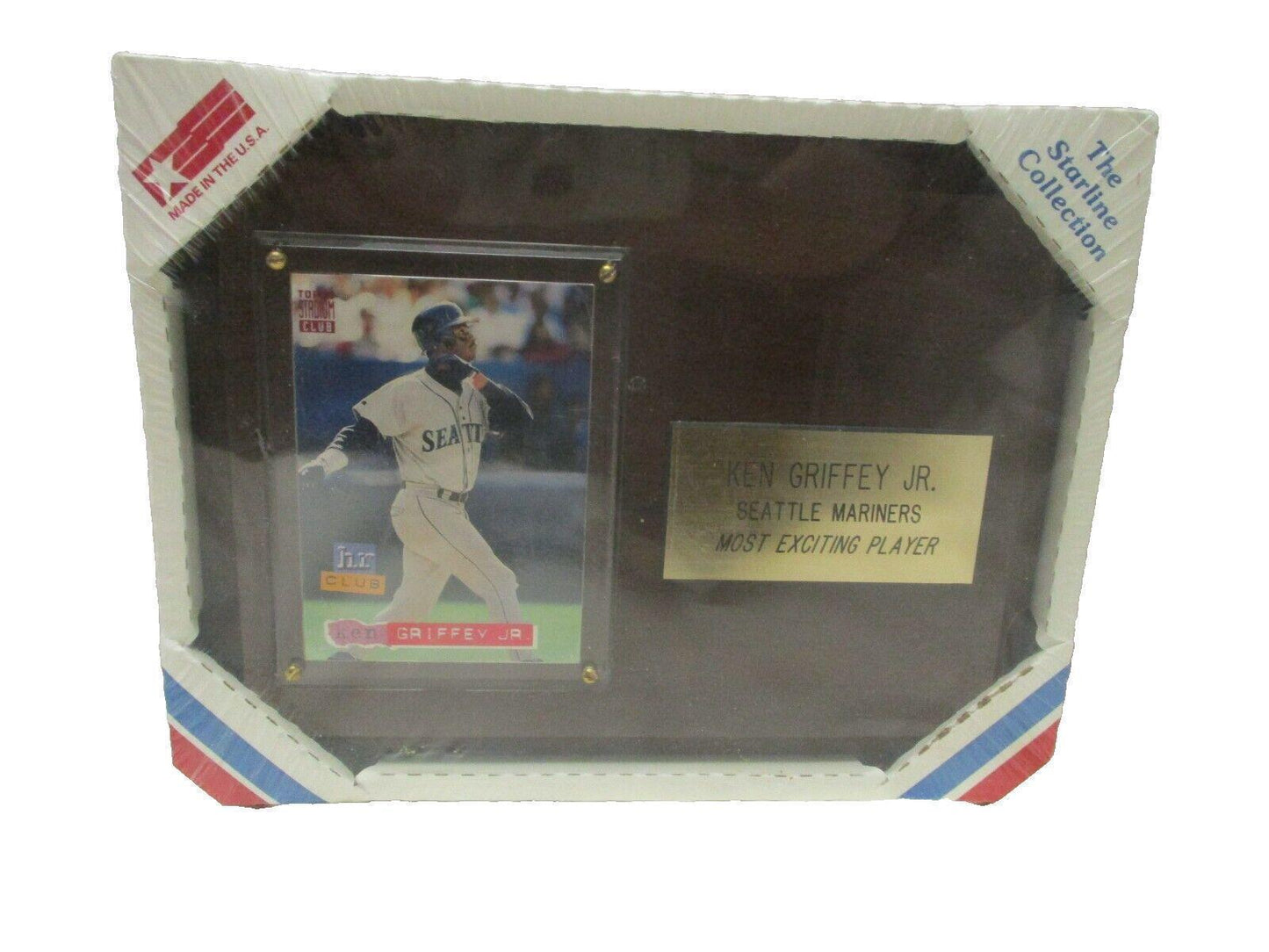 Vintage Ken Griffey Jr. Seattle Marines Solid Wood Wall Plaque