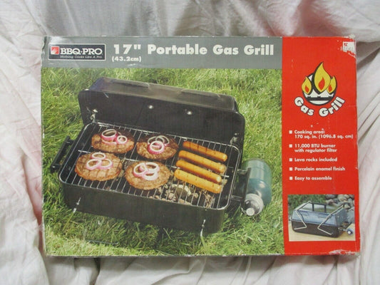 11,000BTU Portable BBQ-PRO Gas Grill, Outdoor Tabletop Camping Picnic BBQ Grill