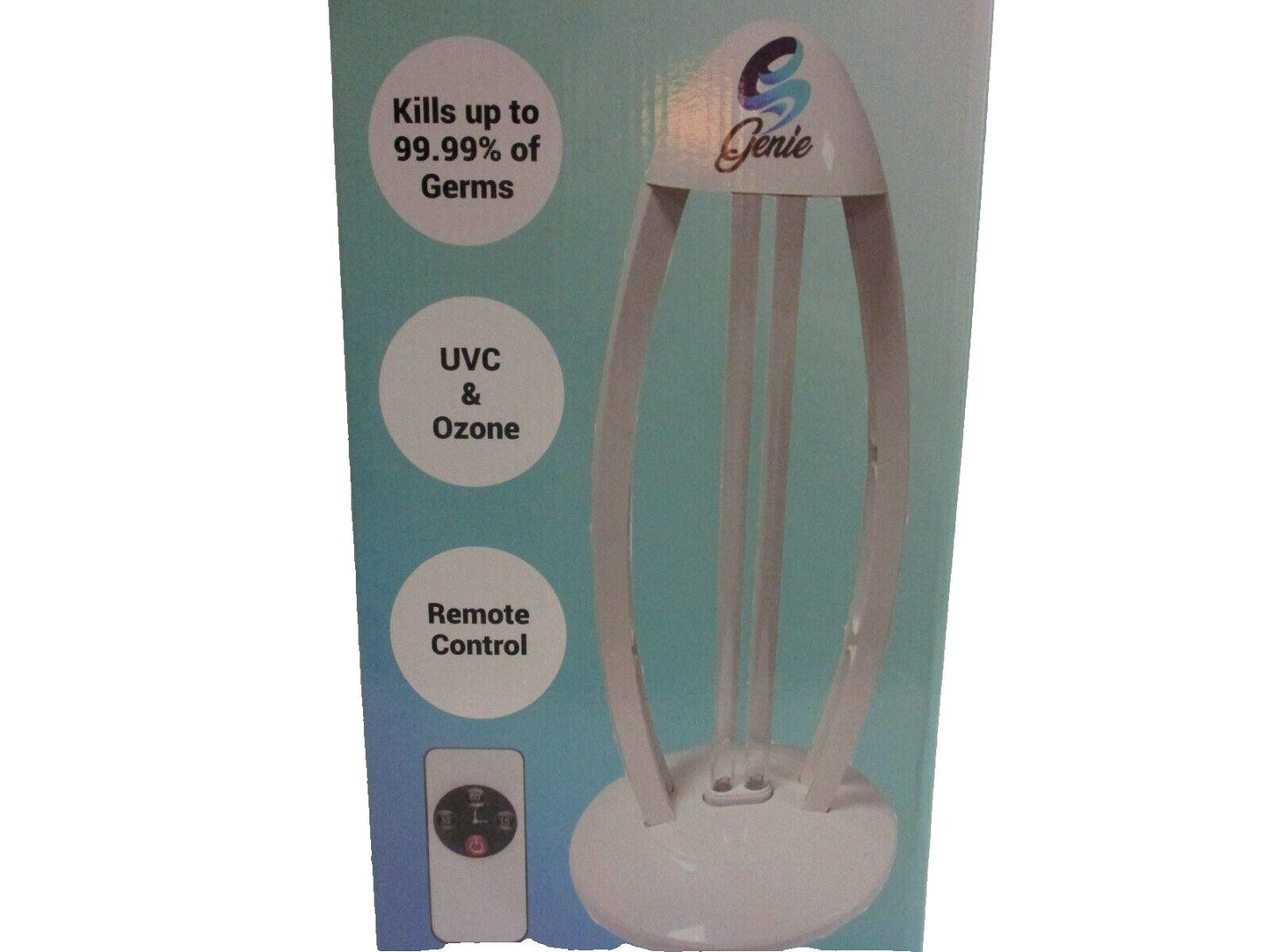 Genie UVC Disinfection Lamp Sterilization 360 Degrees With Remote