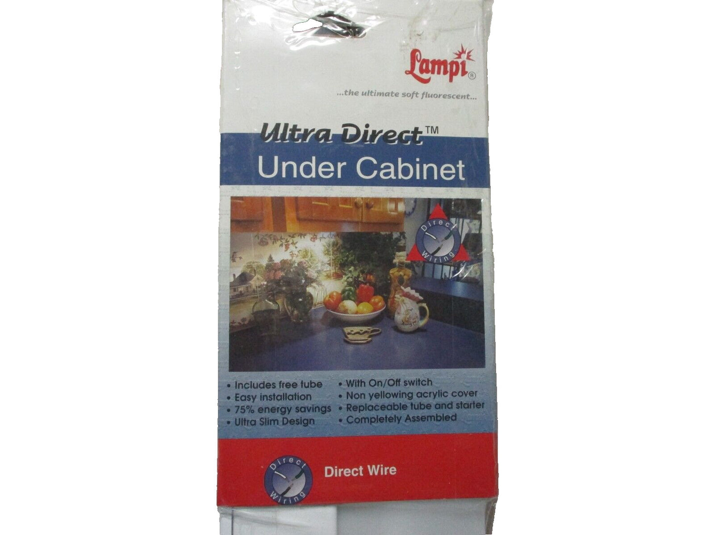 Lampi Fluorescent Under Cabinet Light Fixture 7016-1 Made USA White 25"x 5"x 1"