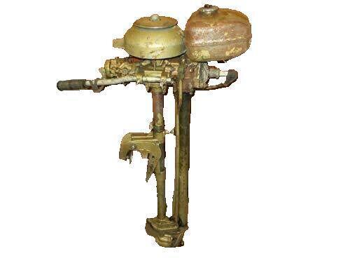 Vintage Neptune 2 Cycle One Cylinder Boat Motor Model WC1 for Parts Or Repair