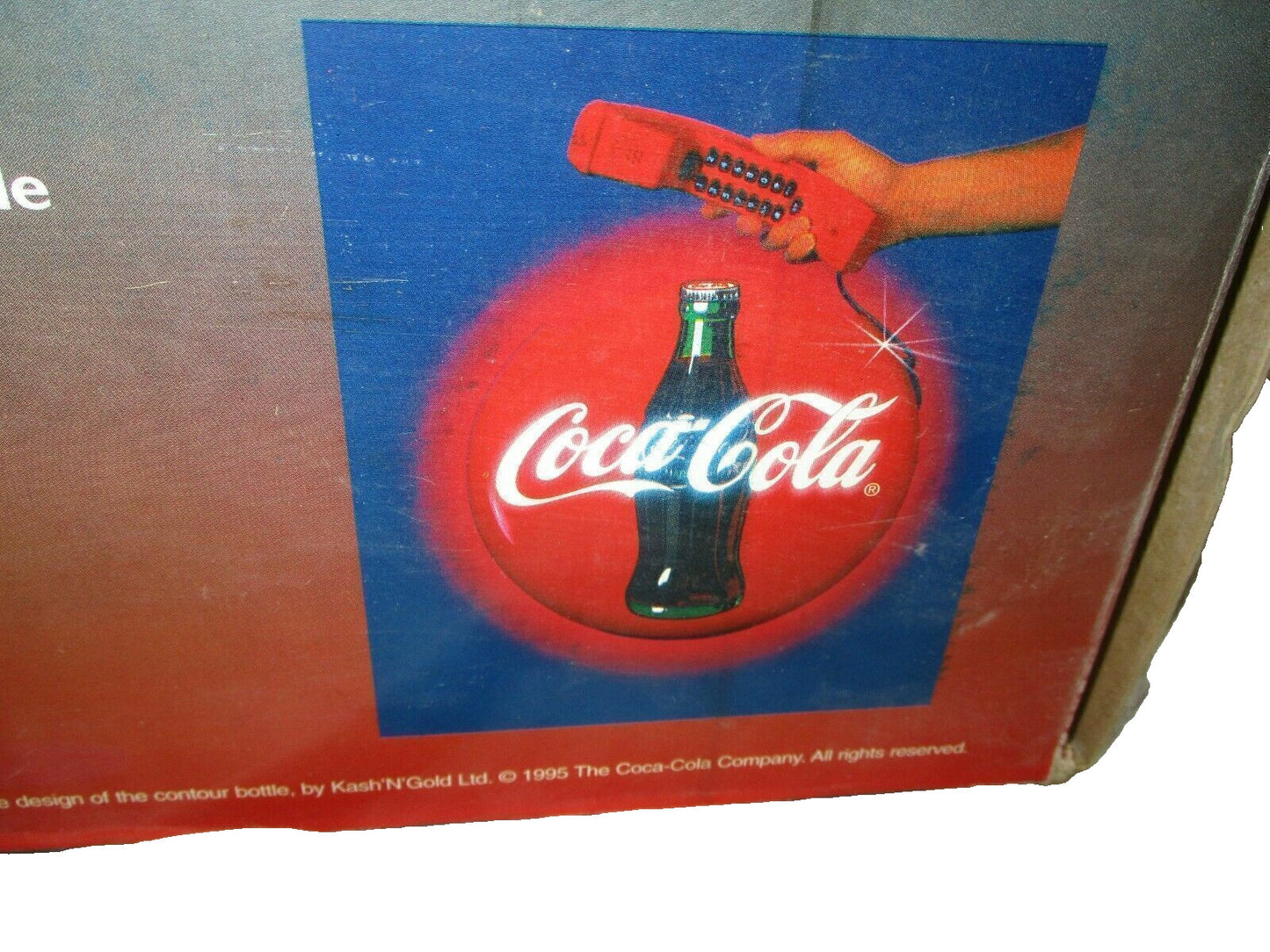 Cola Coca Blinking Disc Telephone Neon Lights Musical Ringer New Old Stock